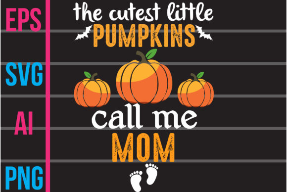 Cute Pumpkin Graphics for Print Templates