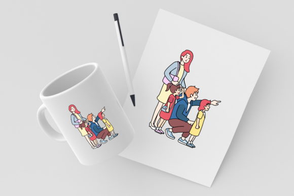 Family Clipart Mom Dad and Kids Graphic: A Designer’s Review
