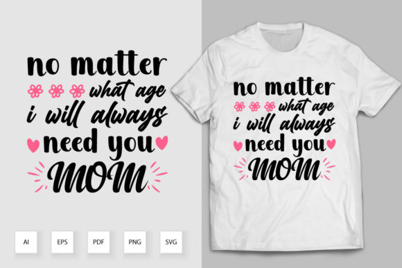 Mom T-Shirt Design 03: Graphics & Print Templates