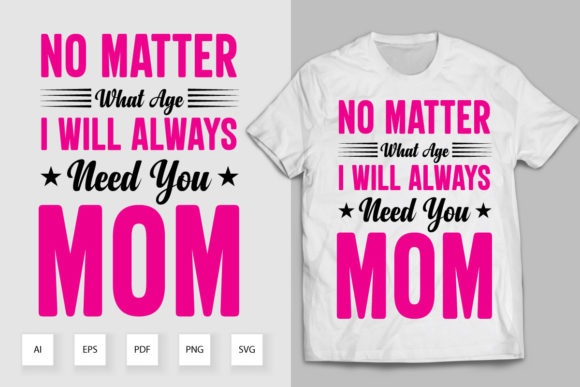 Mom T-Shirt Design 05: Graphics for Print Templates