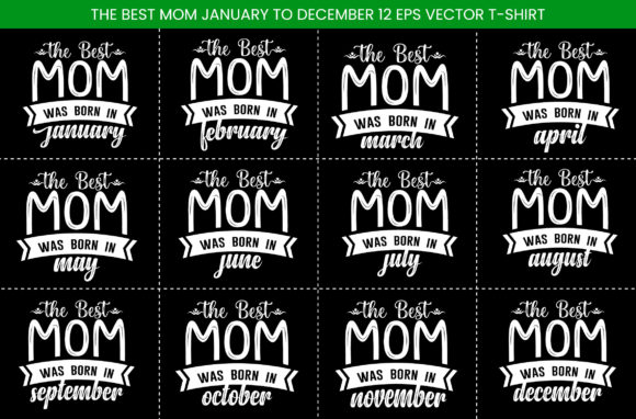 Mom T-Shirt Design Bundle: Graphics & Print Templates