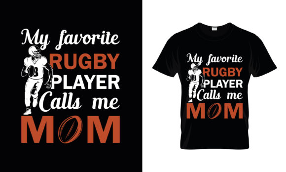 Rugby Mom Graphics for T-Shirt Designs